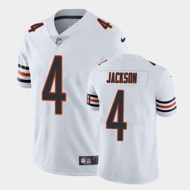 Men Chicago Bears #4 Eddie Jackson Nike White Limited NFL Jersey->chicago bears->NFL Jersey